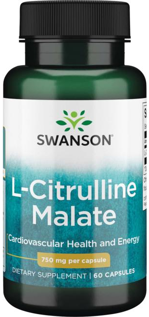 Swanson L-Citrulline Malate 750 mg, 60 капс.